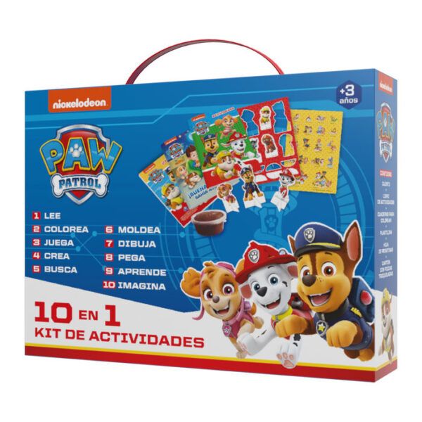 Maletín 10 en 1 Patrulla Canina - Educateka, juegos de mesa, educativos y papelería