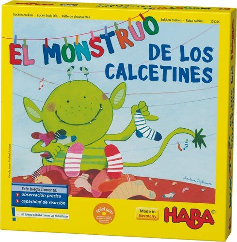 El monstruo de los calcetines - Educateka, juegos de mesa, educativos y papelería