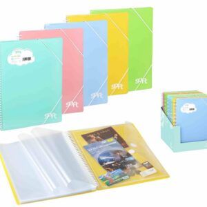 Carpeta Archivex Soft Pp 40 Fundas Sobre Azul Pastel