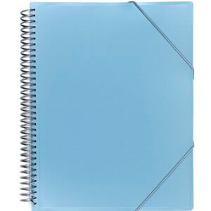 Carpeta 20 Fundas Archivex Metalizada Sobre Azul