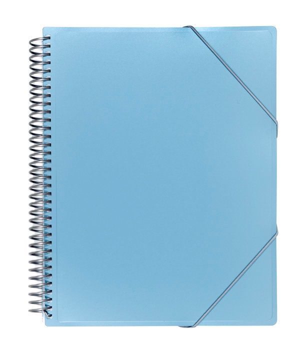 Carpeta 20 Fundas Archivex Metalizada Sobre Azul