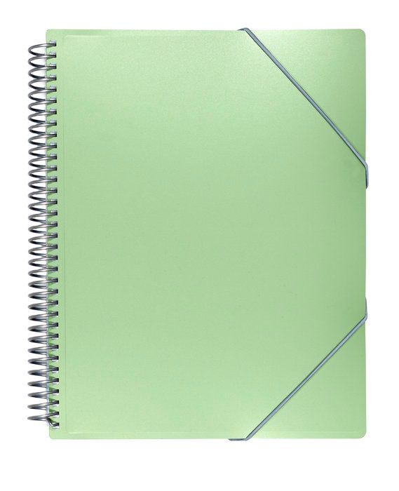 Carpeta 20 Fundas Archivex Metalizada Sobre Verde