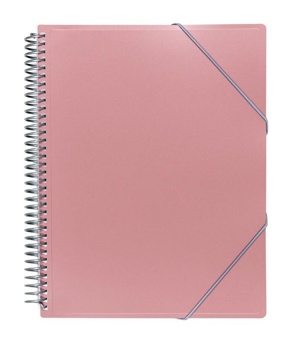 Carpeta 20 Fundas Archivex Metalizada Sobre Rosa