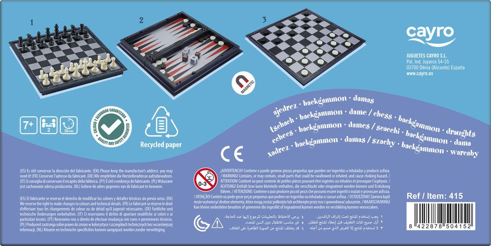 Ajedrez, damas y backgammon - Imagen 4