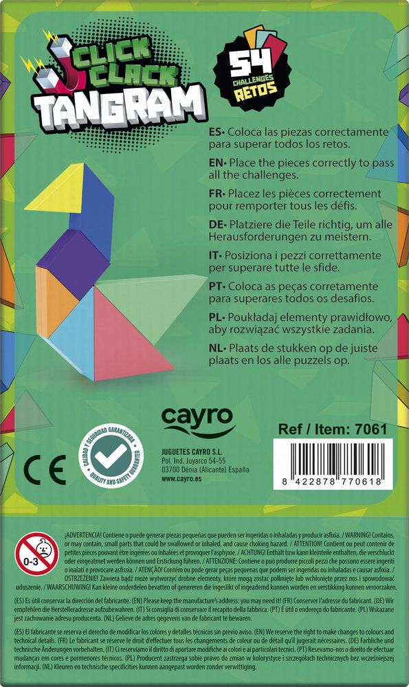 Click Clack Tangram - Educateka, juegos de mesa, educativos y papelería