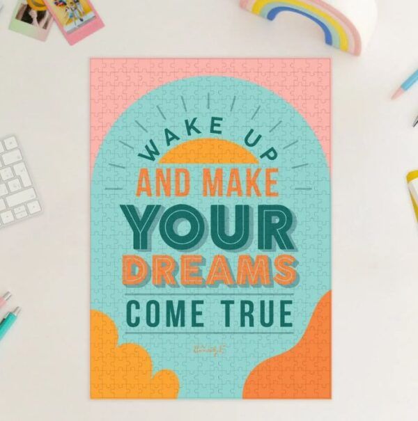 Puzzle Despierta y haz realidad tus sueños (Inglés) - Educateka, juegos de mesa, educativos y papelería