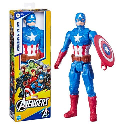 Avengers Figura Titan Capitán América - Educateka, juegos de mesa, educativos y papelería