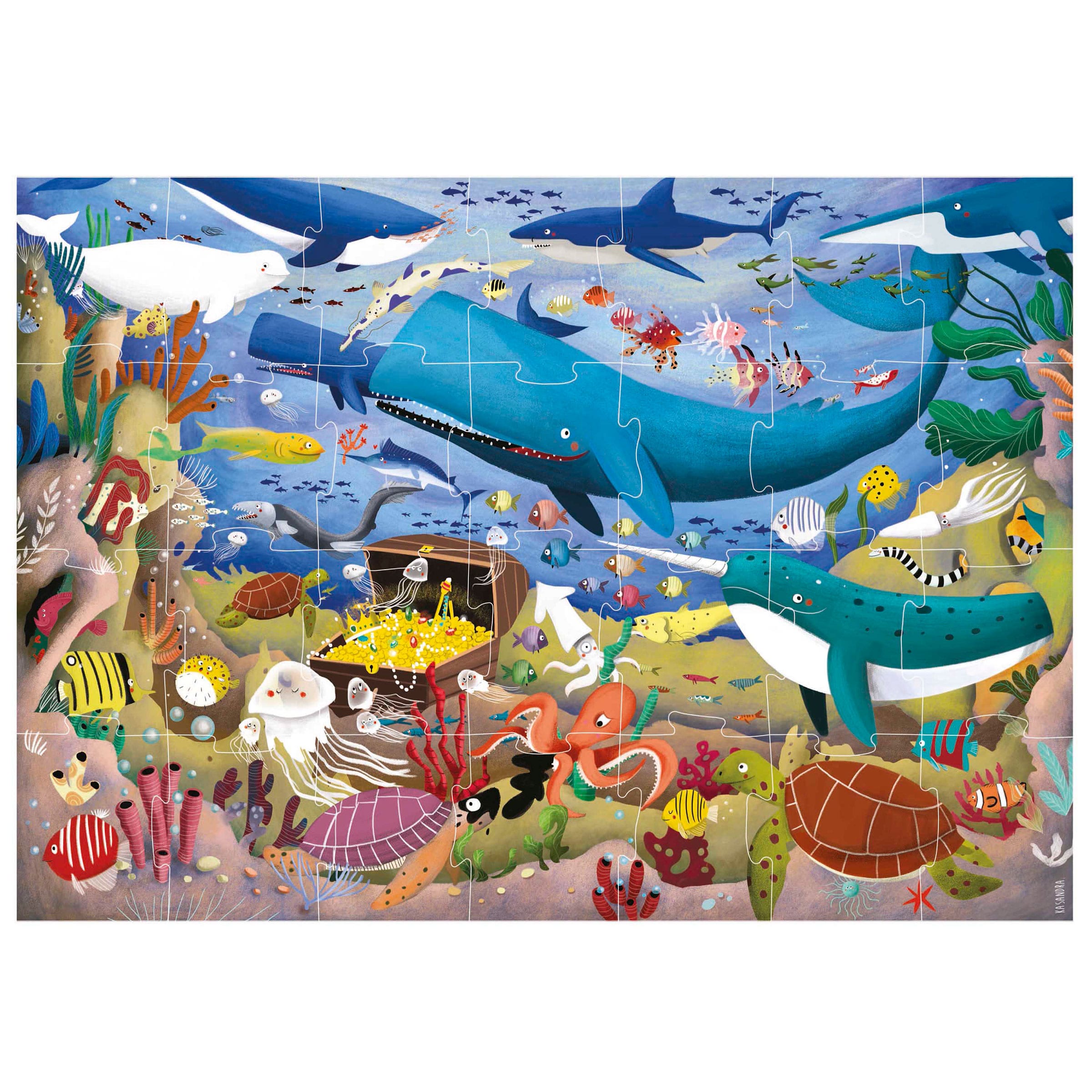 Puzzle Max Animales Bajo El Mar 28 Piezas - Imagen 4