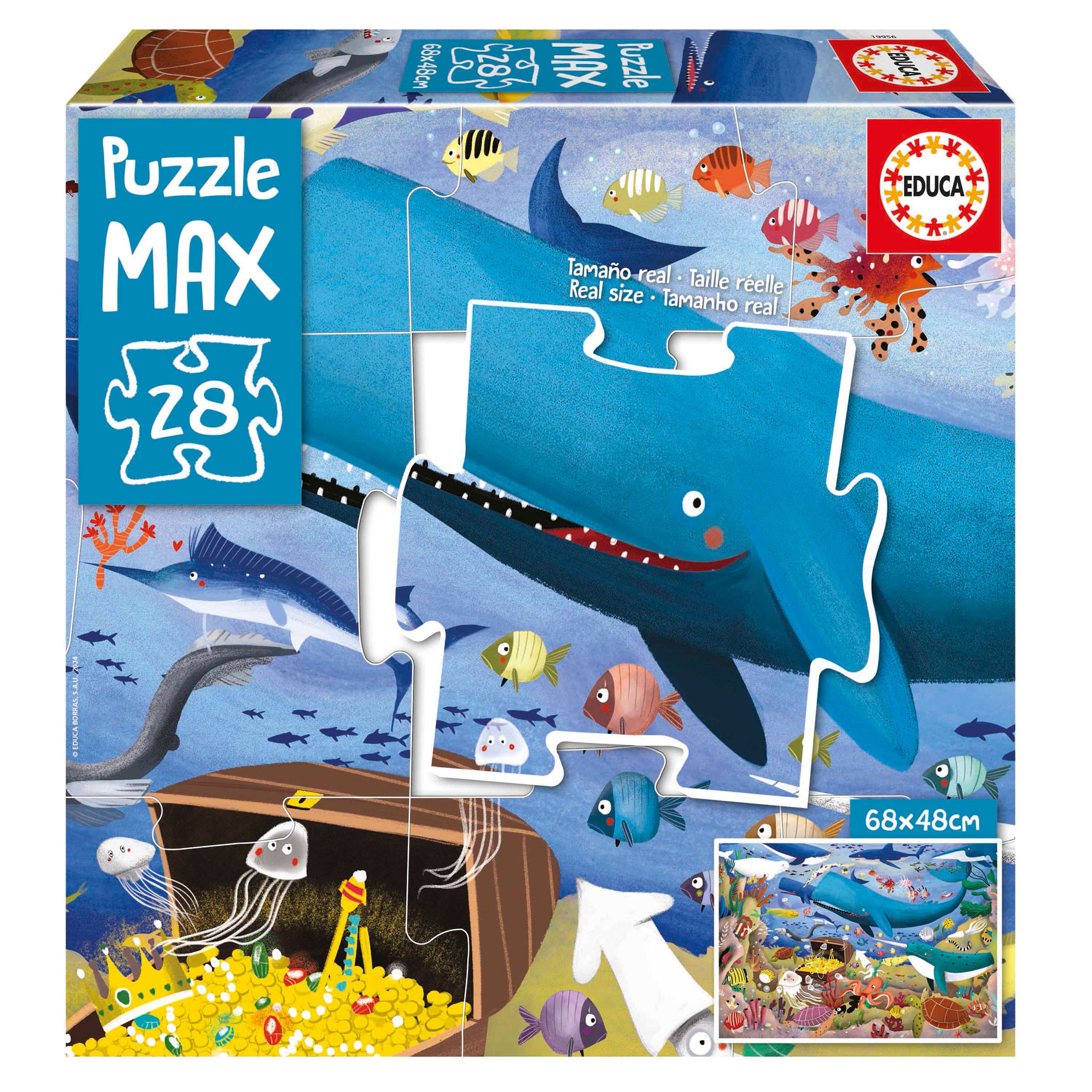 Puzzle Max Animales Bajo El Mar 28 Piezas - Imagen 2