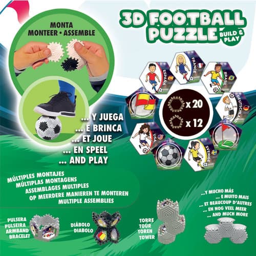Puzzle Educa 3d Futbol - Imagen 3