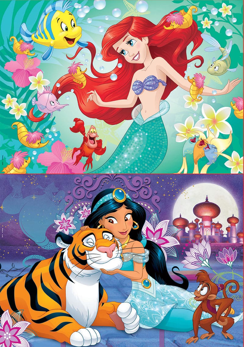 Puzzle 2x48 Ariel + Jasmin - Imagen 2