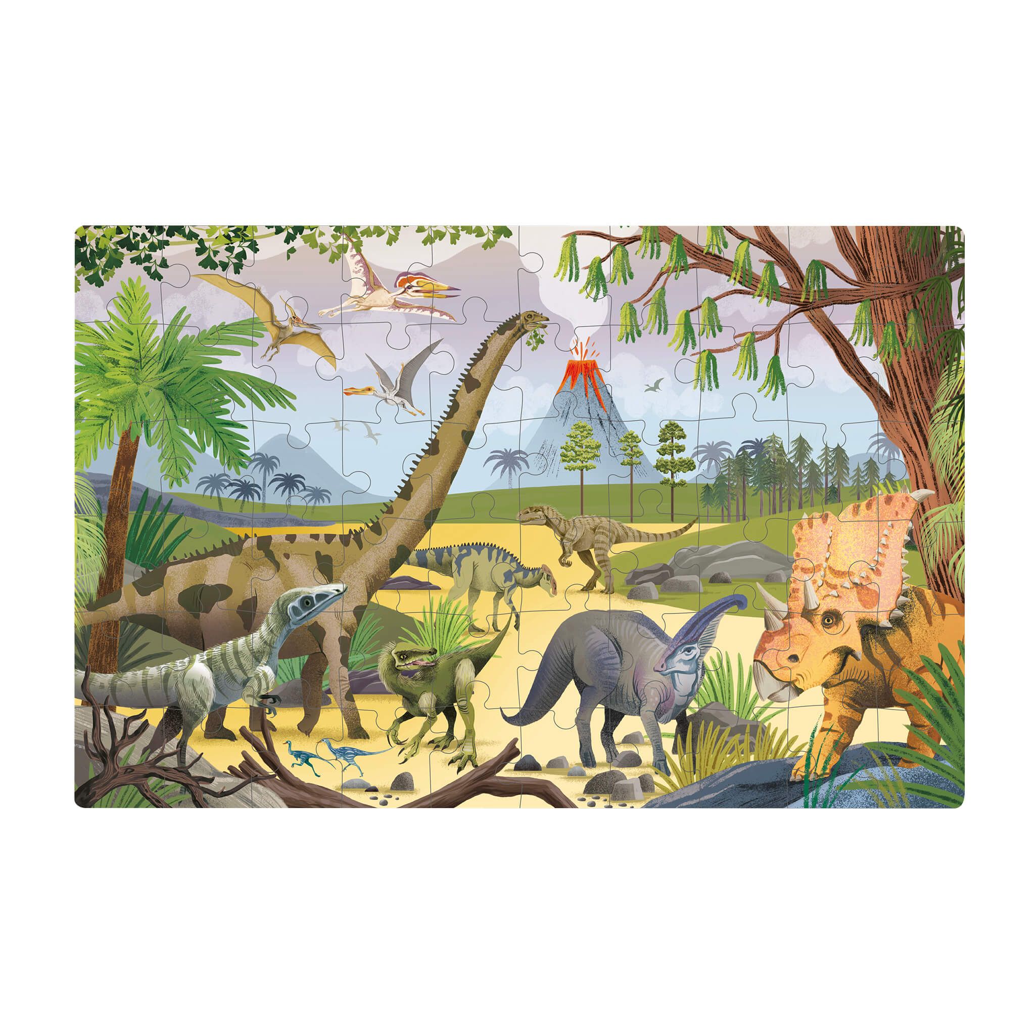 Puzzle Infantil Brilla En La Oscuridad Dinosaurios - Imagen 5