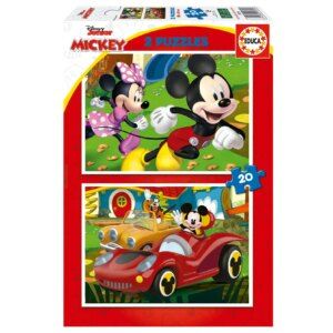 Puzzle Mickey Mouse Fun House 2x20 piezas