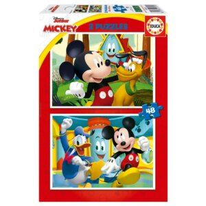 Puzzle Mickey Mouse Fun House 2x48 piezas