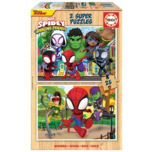 Puzzle Spidey & His Amazing Friends 2x25 piezas