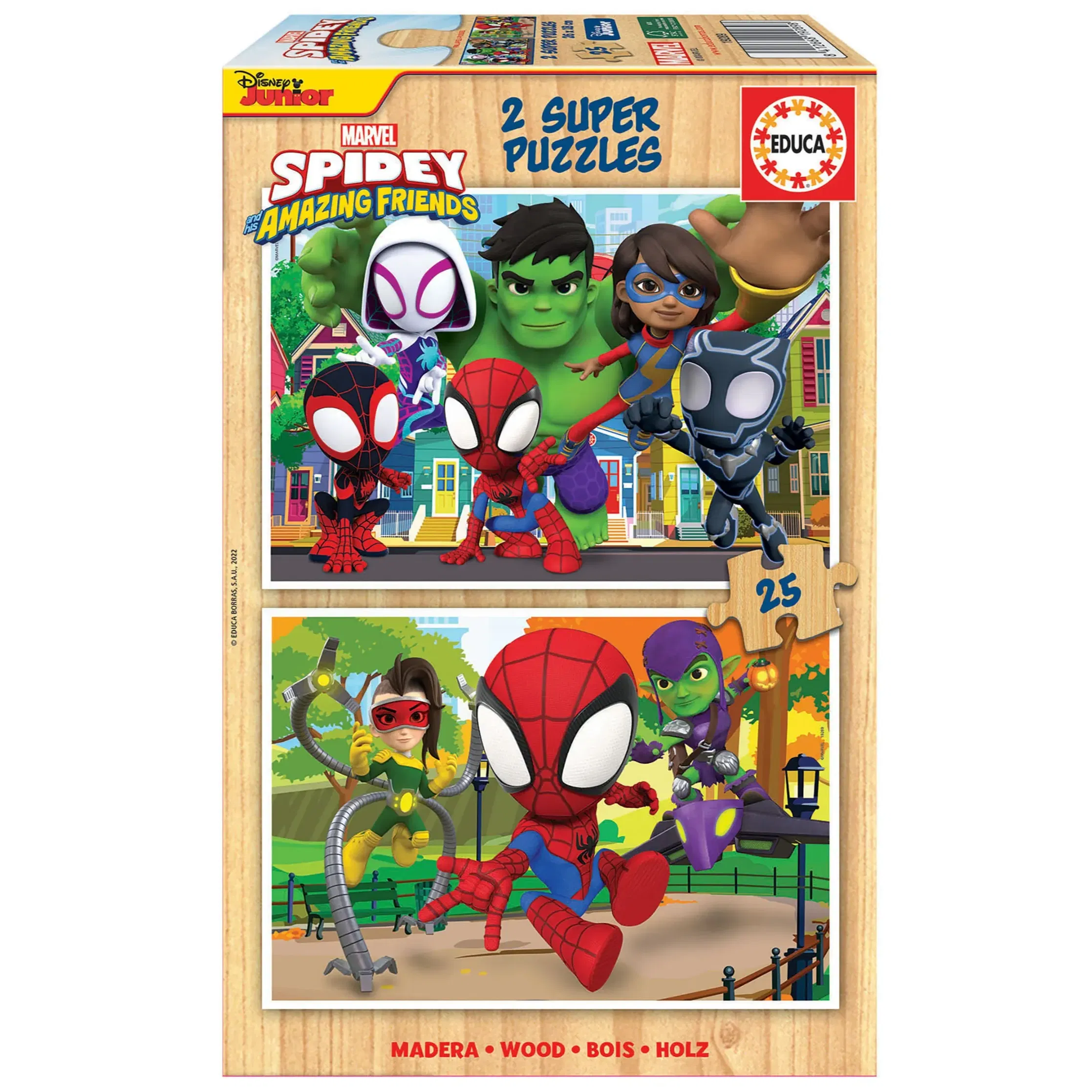 Puzzle Spidey & His Amazing Friends 2x25 piezas