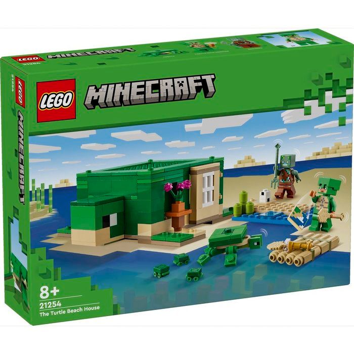 Lego Minecraft Casa de la tortuga de la playa - Educateka, juegos de mesa, educativos y papelería