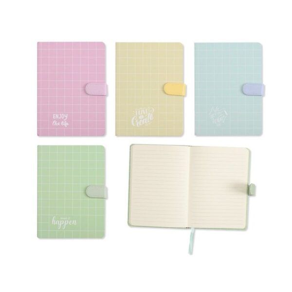 Libreta cierre magnético cuadros - Educateka, juegos de mesa, educativos y papelería