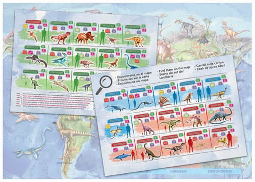 Puzzle Mapamundi Dinosaurios 150 Piezas - Imagen 3