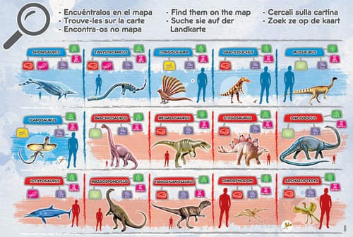 Puzzle Mapamundi Dinosaurios 150 Piezas - Imagen 4