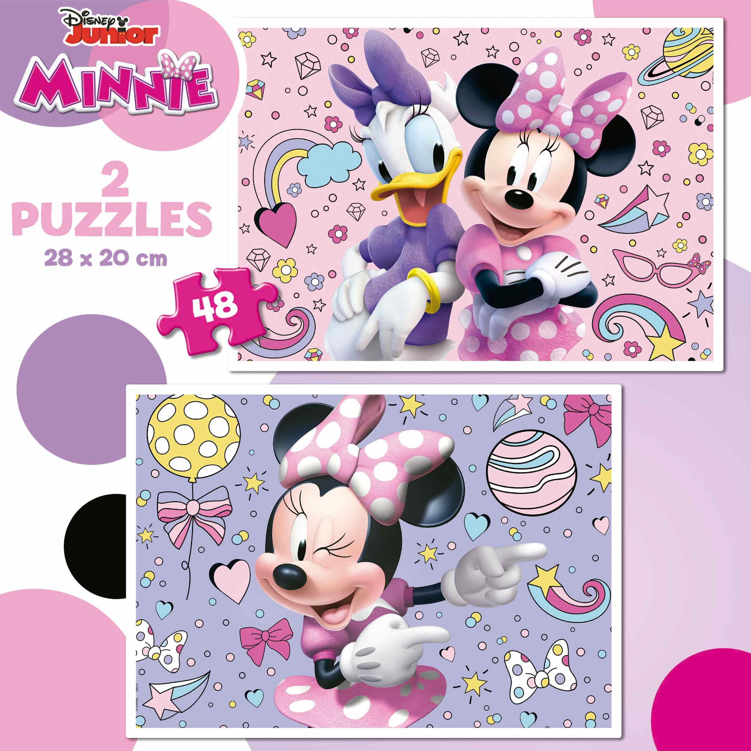 Puzzle 2x48 Minnie - Imagen 2
