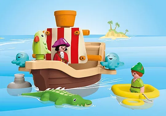 Junior & Disney: El Barco Pirata De Peter Pan (Playmobil 71769) - Imagen 5