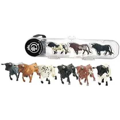 Tubo con Toros Bravos Minis (6 Unidades)