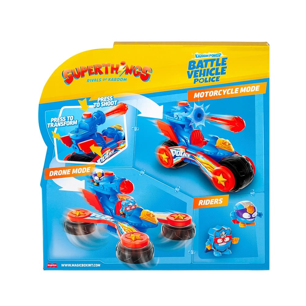 Superthings - Kazoom Power Warrios Battle Vehicles: Police - Imagen 5