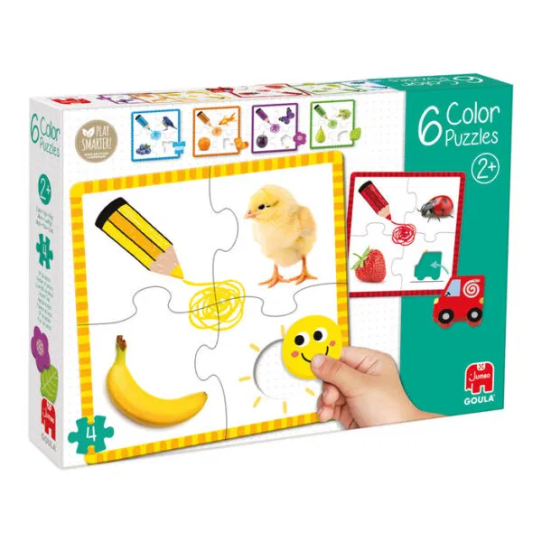 6 Puzzles Colores - Educateka, juegos de mesa, educativos y papelería