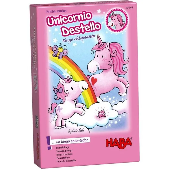 Unicornio Destello: Bingo Chispeante - Educateka, juegos de mesa, educativos y papelería