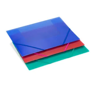 Carpeta Solapas Pp Traslucido Folio Goma Verde Claro