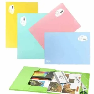 Carpeta Dibujo Solapas Soft Pp A3 Xxl Goma Azul Turquesa