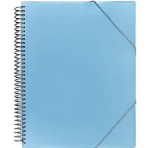 Carpeta 20 Fundas Archivex Metalizada Sobre Azul