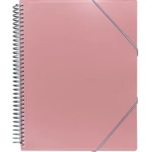 Carpeta 20 Fundas Archivex Metalizada Sobre Rosa