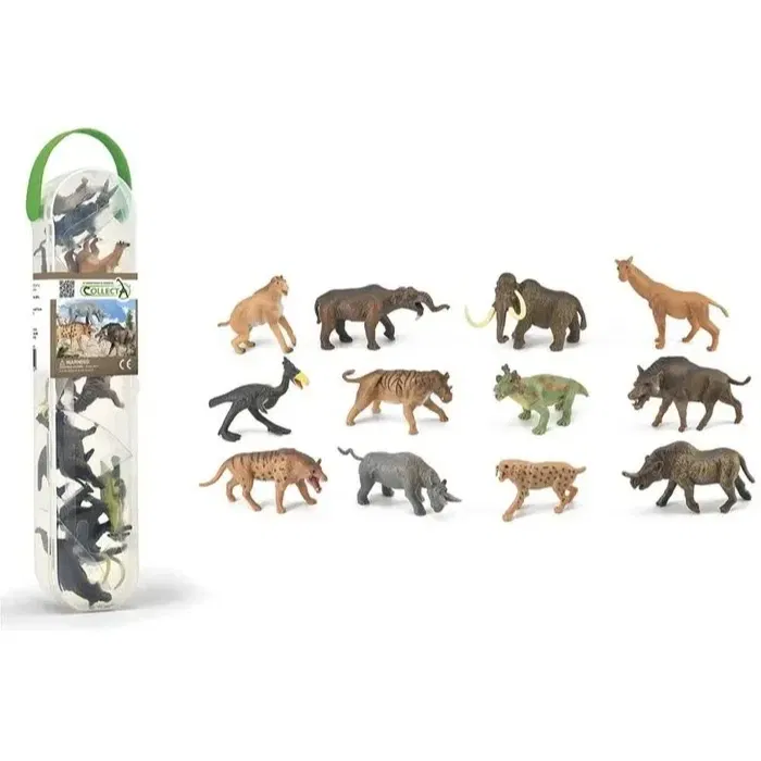 Box mini figuras mamíferos prehistóricos - Educateka, juegos de mesa, educativos y papelería