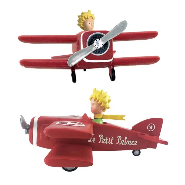 Figura El Principito en avión 18 cm - Educateka, juegos de mesa, educativos y papelería