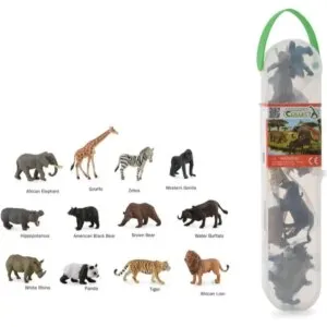 Tubo animales mini salvajes - Educateka, juegos de mesa, educativos y papelería