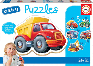 Puzzle Vehículos 3, 4 Y 5 Piezas