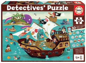 Puzzle Piratas Detectives 50 Piezas