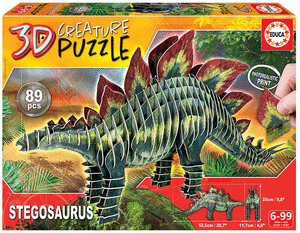 Puzzle Stegosaurus 3D Creature