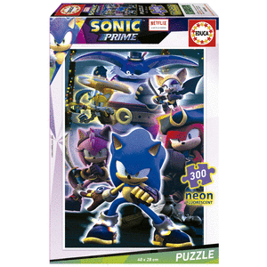Puzzle Sonic Prime Neon 300 piezas