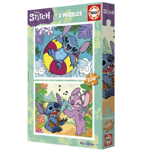 Puzzle Disney Stitch 2x100 Piezas
