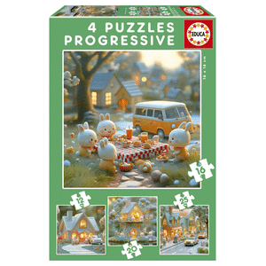 Puzzle Ciudad De Conejitos