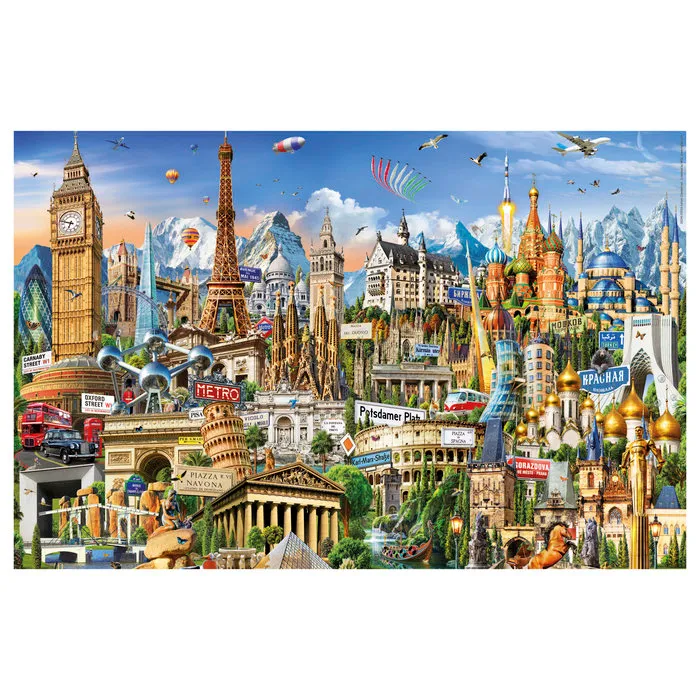 Puzzle Simbolos De Europa 1000 Piezas - Imagen 2