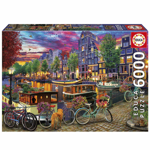 Puzzle Bicicletas En Amsterdam 6000 Piezas