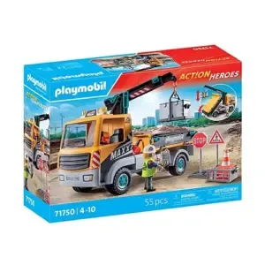 Camión de construcción con grúa (Playmobil 71750)