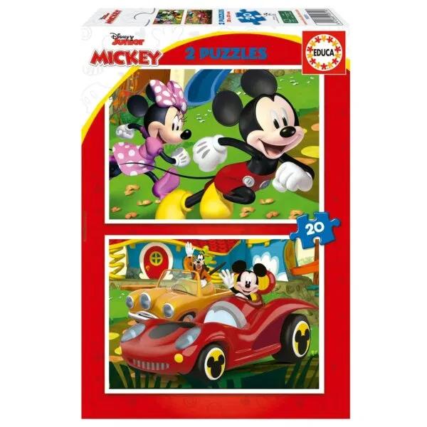 Puzzle Mickey Mouse Fun House 2x20 piezas