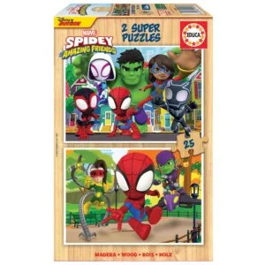 Puzzle Spidey & His Amazing Friends 2x25 piezas
