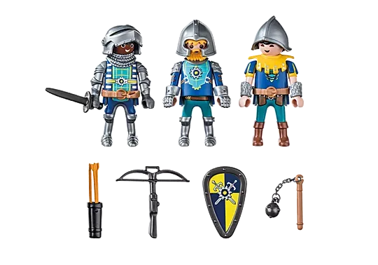 Set de 3 Caballeros de Novelmore (Playmobil 70671) - Imagen 2
