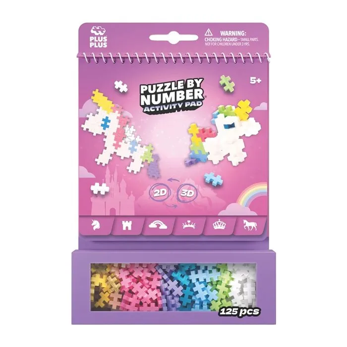 Plus Plus Activity Pad Unicornios y Hadas 125 Pcs - Imagen 2